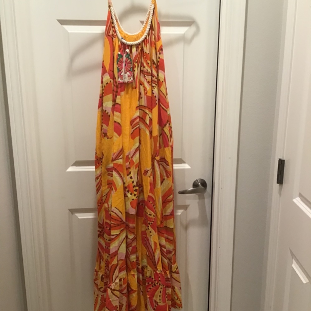 FARM Rio Vibrant Orange Maxi Dress - Picture 3 of 6